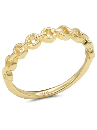 Devata Cable Link Ring In Gold