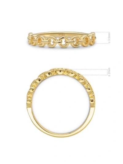 Devata Cable Link Ring In Gold
