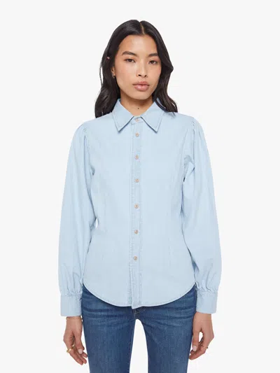 Mother The Pinch And Poof Less Is More Shirt In Blue