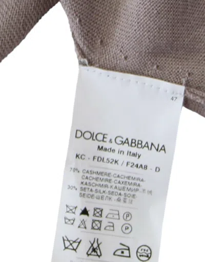 Dolce & Gabbana Elegant Cashmere-silk Blend Light Knit Shrug In Animal Print