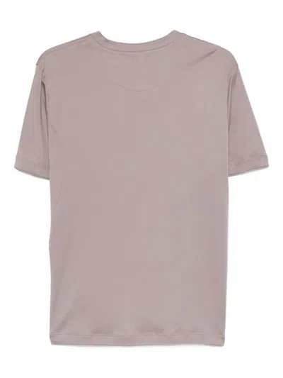 Eleventy V-neck T-shirt In Pink