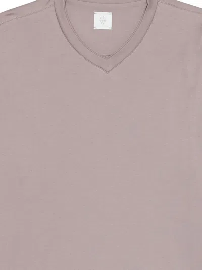 Eleventy V-neck T-shirt In Pink