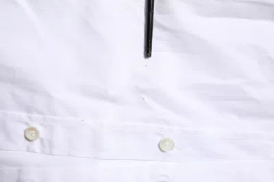 Pre-owned Dolce & Gabbana White Cotton Gold Long Sleeves Formal Men's Shirt ()