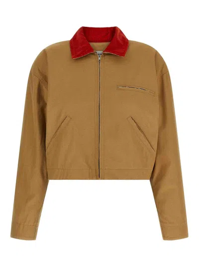 Apc A.p.c. X Marc Jacobs Capsule Jacket Puffer Jackets Beige In Brown