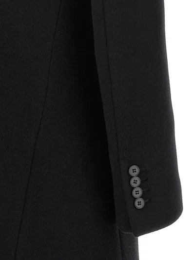 Alexander Mcqueen Wool And Cashmere Coat Coats And Trench Coats Black In Black