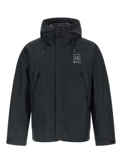 C.p. Company Outerwear Medium Jacket In Goretex Windstopper Clothing In Black