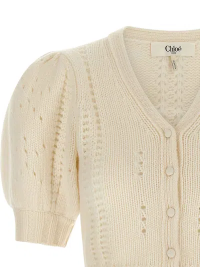 Chloé Chloè Wool Top In Neutral