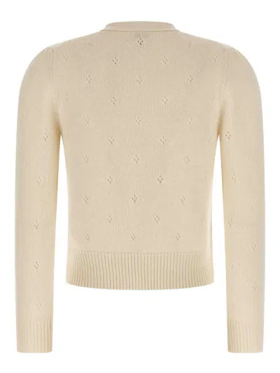 Chloé Chloe White Wool Blend Sweater In Neutral