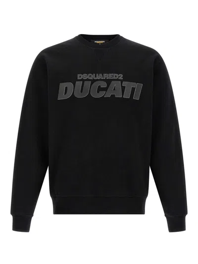 Dsquared2 X Ducati Capsule Sweatshirt In Black
