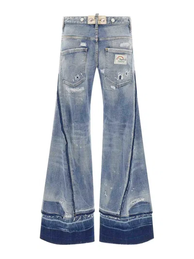 Dsquared2 Better Collaboration Mother Jeans Style In Blue