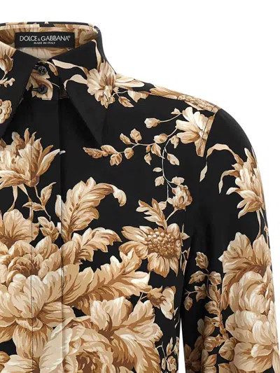 Dolce & Gabbana Charmeuse Shirt In Multi