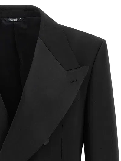 Dolce & Gabbana Double-breasted Sicilia Jacket In Black
