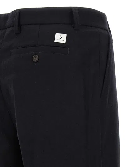 Department Five Gin Pintucks Trousers In Blue