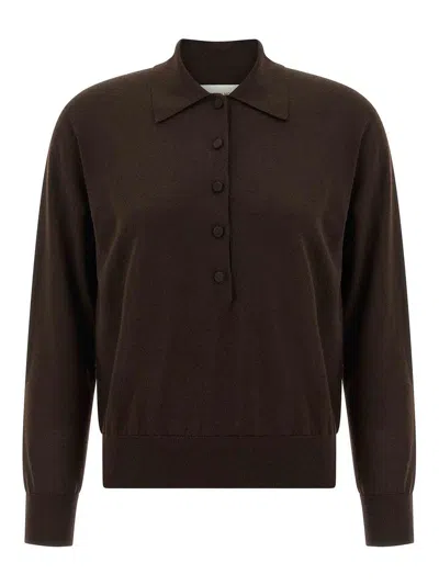 Dries Van Noten Tuno Polo Shirt In Brown