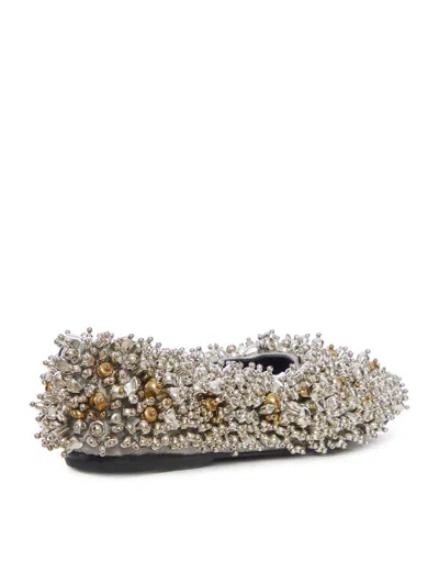 Dries Van Noten Jewel Ballerina With Three-dimensional Applications In Multi