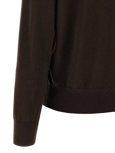 Dries Van Noten Tuno Polo Shirt In Brown