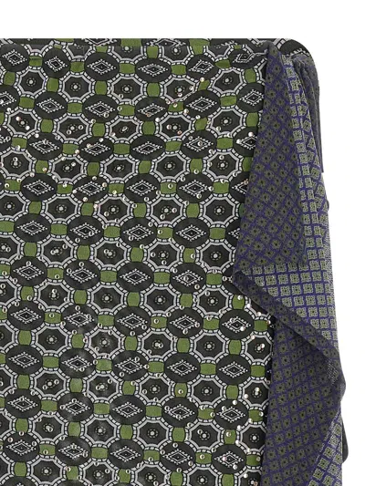 Dries Van Noten Asymmetric Skirt Featuring Geometric Design In Multi