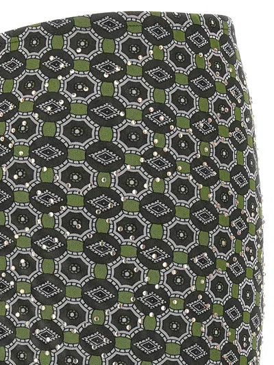 Dries Van Noten Asymmetric Skirt Featuring Geometric Design In Multi