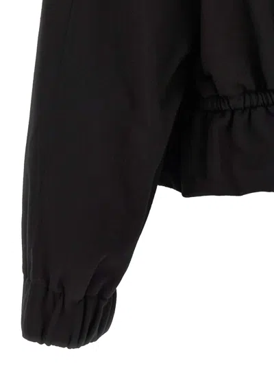 Dries Van Noten Drawstring Collar Sweatshirt With Elasticated Cuffs And Hem In Black