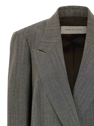 Dries Van Noten Blink Blazer In Gray