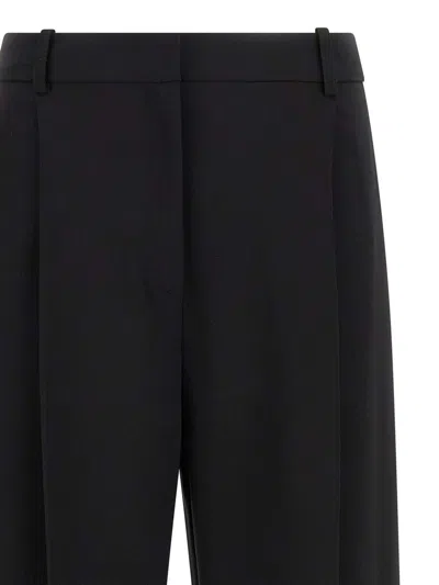 Elisabetta Franchi Fluid Cady Pants In Black