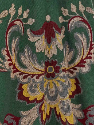 Etro Cape With Pasly Motif Scarves And Foulards Multicolor In Green