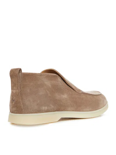 Henderson Slip-on Suede Ankle Boot In Nude