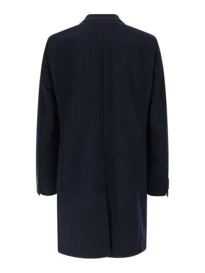 Hugo Boss Boss Regular Fit Coat In Wool And Cashmere In Multi