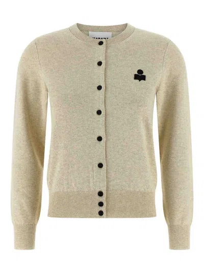 Isabel Marant Étoile Isabel Marant Etoile Melange Cream Cotton Blend Mona Cardigan In Neutral