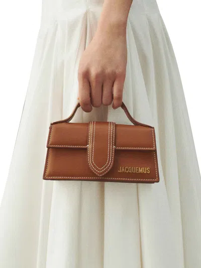 Jacquemus Women Light Brown The Bambino Mini Handbag In Brown