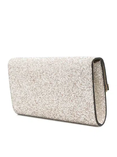 Jimmy Choo Emmie Clutch In White
