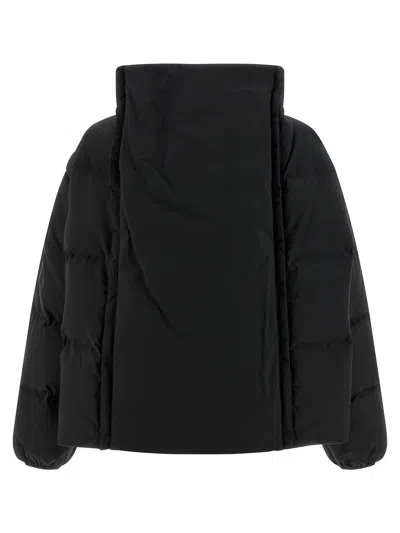 Mm6 Maison Margiela Black Convertible Padded Jacket In Black