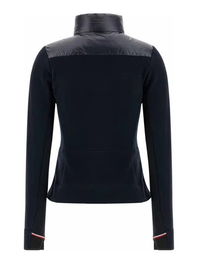 Moncler Padded Vest Sweatshirt In Black