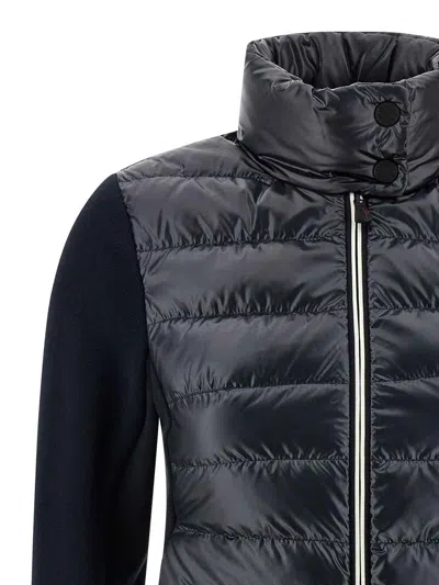 Moncler Padded Vest Sweatshirt In Black