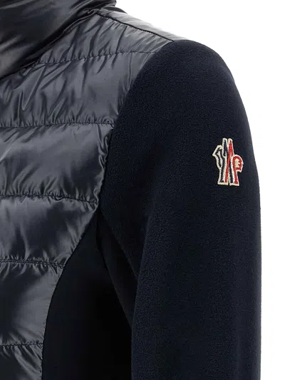 Moncler Padded Vest Sweatshirt In Black