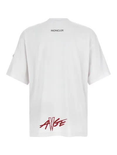 Moncler Xasap Rocky Logo-patch T-shirt In Red