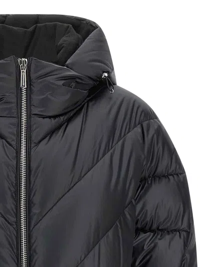 Moorer Wanita Quilted Down Jacket In Black
