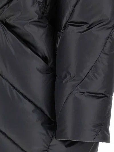 Moorer Wanita Quilted Down Jacket In Black