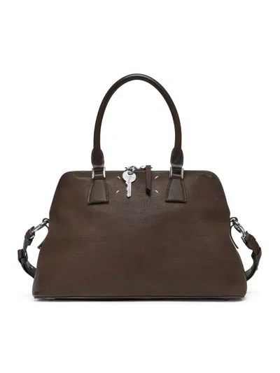 Maison Margiela 5ac Loved To Death Medium Bag In Brown