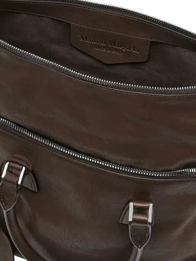 Maison Margiela 5ac Loved To Death Medium Bag In Brown