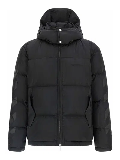 Off-white Diagonal Arrow Down Jacket In Black