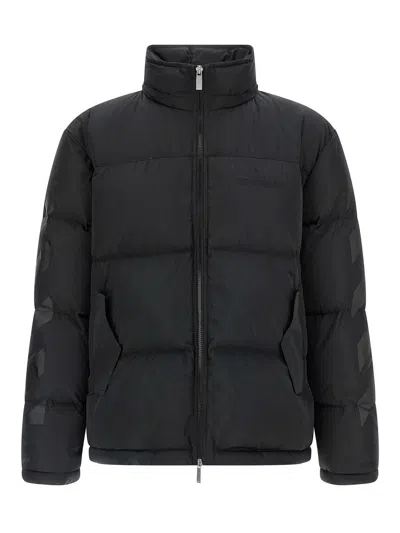 Off-white Diagonal Arrow Down Jacket In Black
