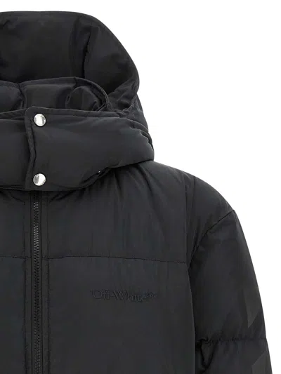 Off-white Diagonal Arrow Down Jacket In Black