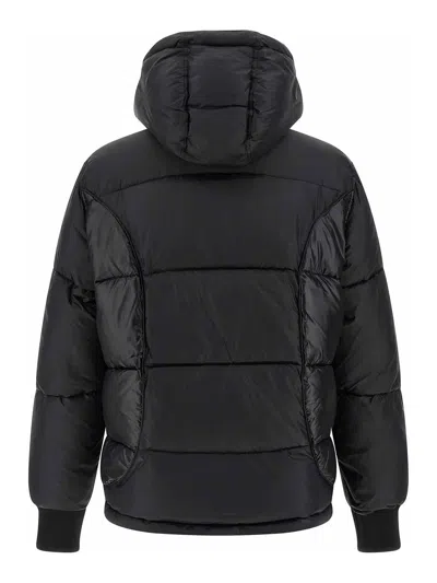 Philipp Plein Logo Patch Down Jacket In Black