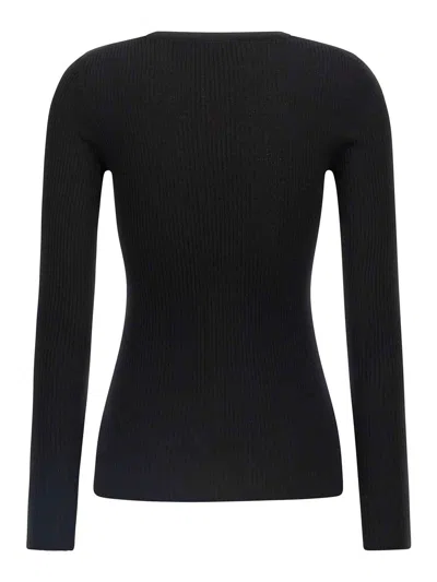 Theory Ribbed Sweater In Black