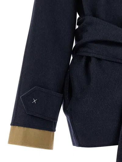 Jejia Cashmere Wool Coat In Animal Print