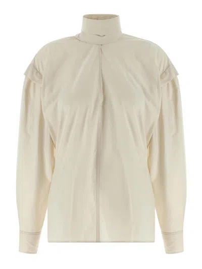 Lemaire Ascot Blouse In Neutral