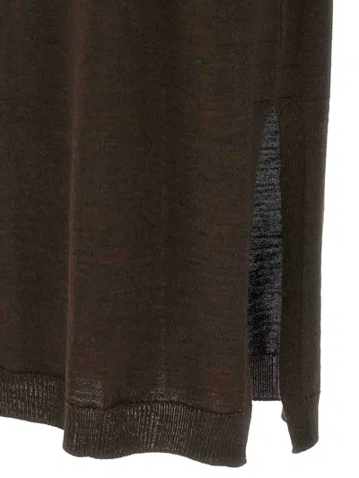 Lemaire Trompe L'oeil Dress In Brown