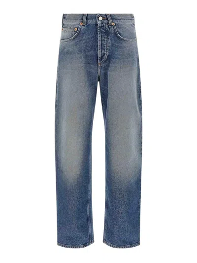 Magliano Five-pocket Denim Trousers Featuring Belt Loops In Blue