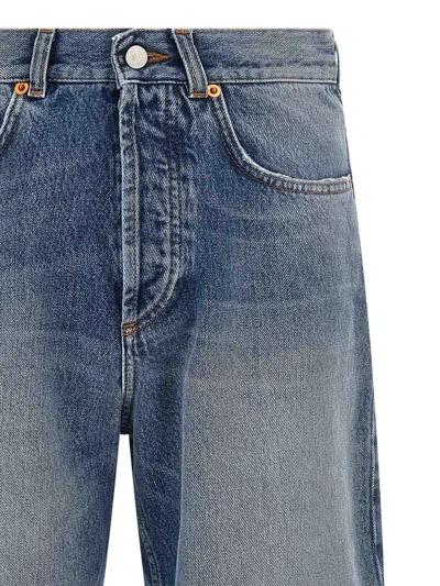 Magliano Five-pocket Denim Trousers Featuring Belt Loops In Blue